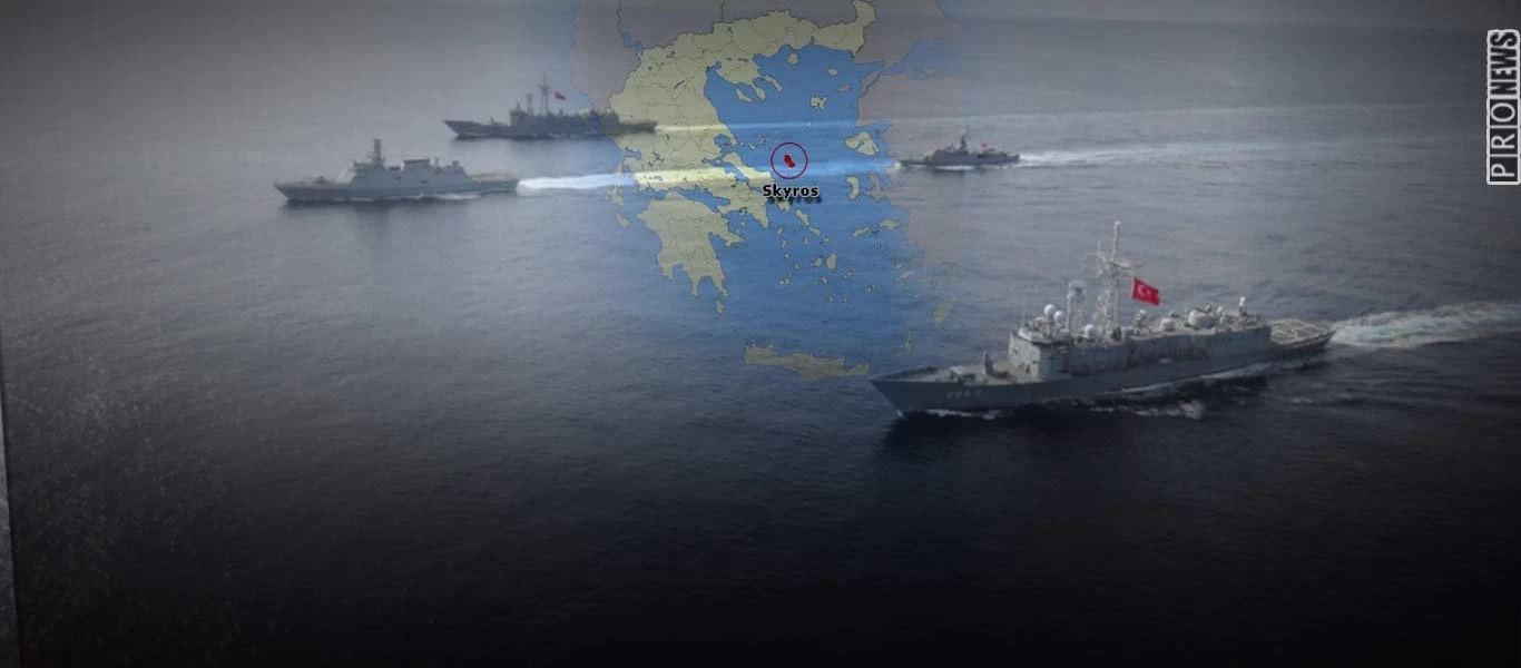 Η Άγκυρα «κόβει» το Αιγαίο στα δύο: «Πολιορκία» της Σκύρου για 6 ημέρες